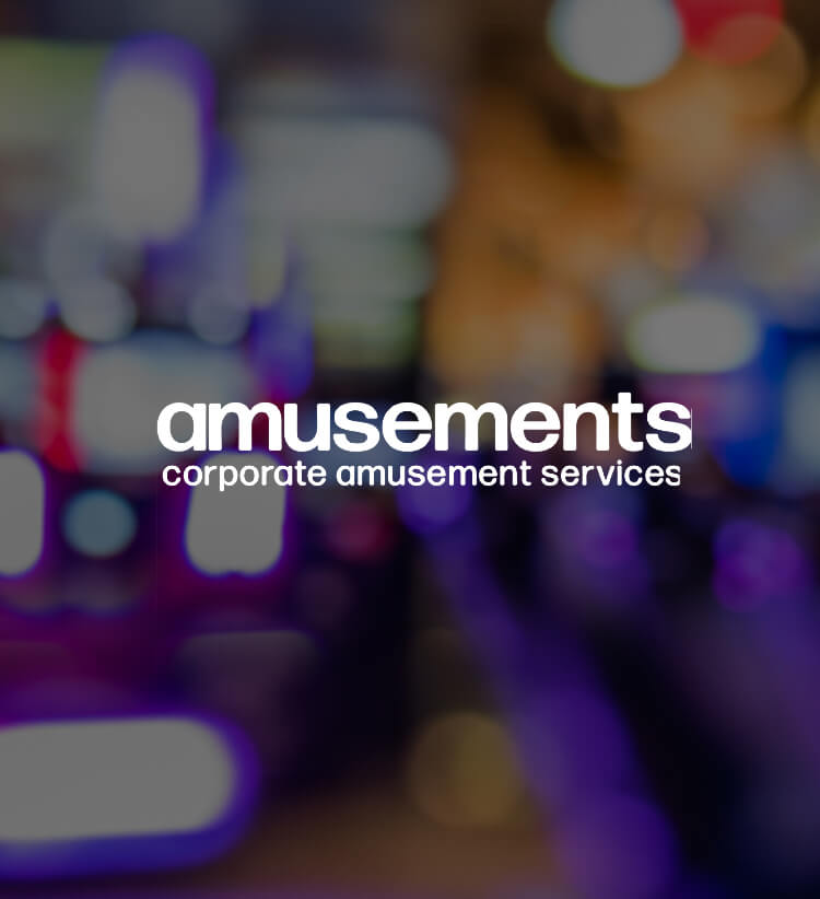 Amusements Case Study title image for ecommerce website design project