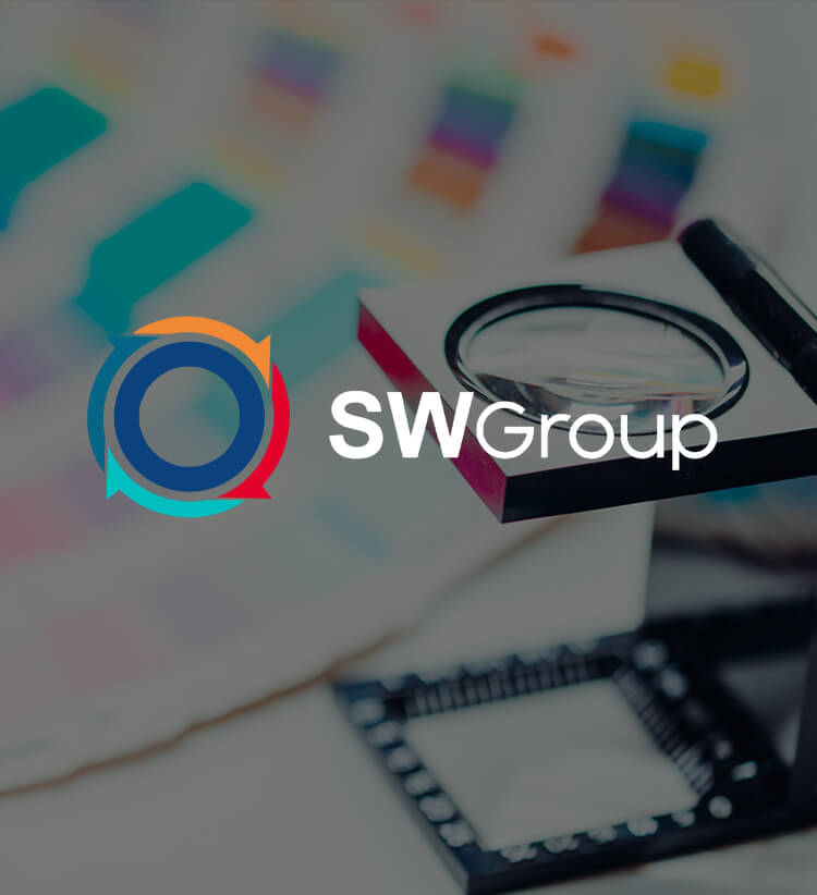 SW Group Case Study title image for website design and logo design project