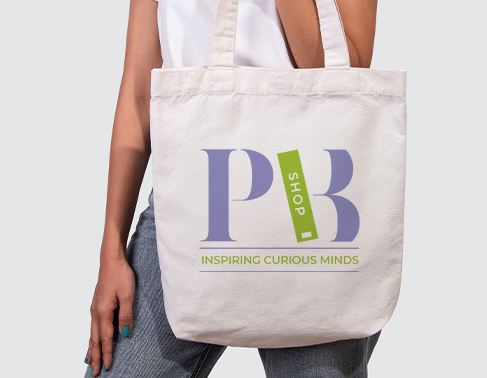 New Paperback logo design on tote bag