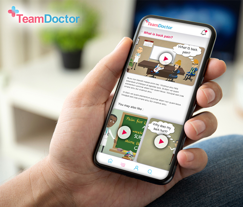 Sound doctor app design app development on iphone screen